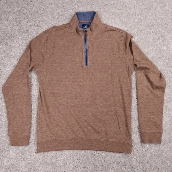 Johnnie-O Pullover 1/4 Zip Long Sleeve Casual Comfy Sweater Medium Shirt - Picture 2 of 6